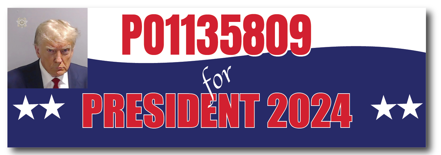 Inmate P01135809 For President - Support Trump Bumper Sticker