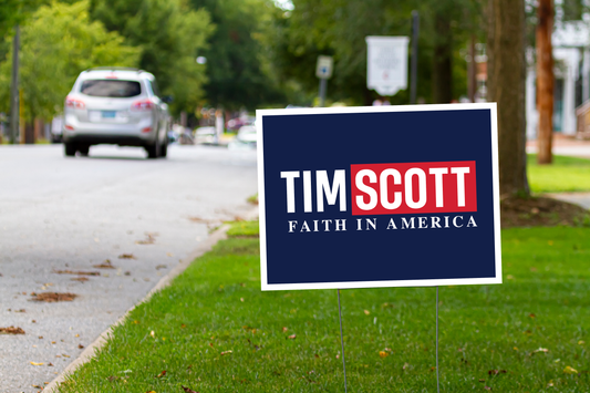 Support Tim Scott - Faith In America Yard Sign