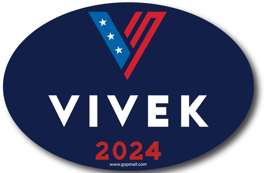 Vivek For President 2024 - Oval Bumper Sticker
