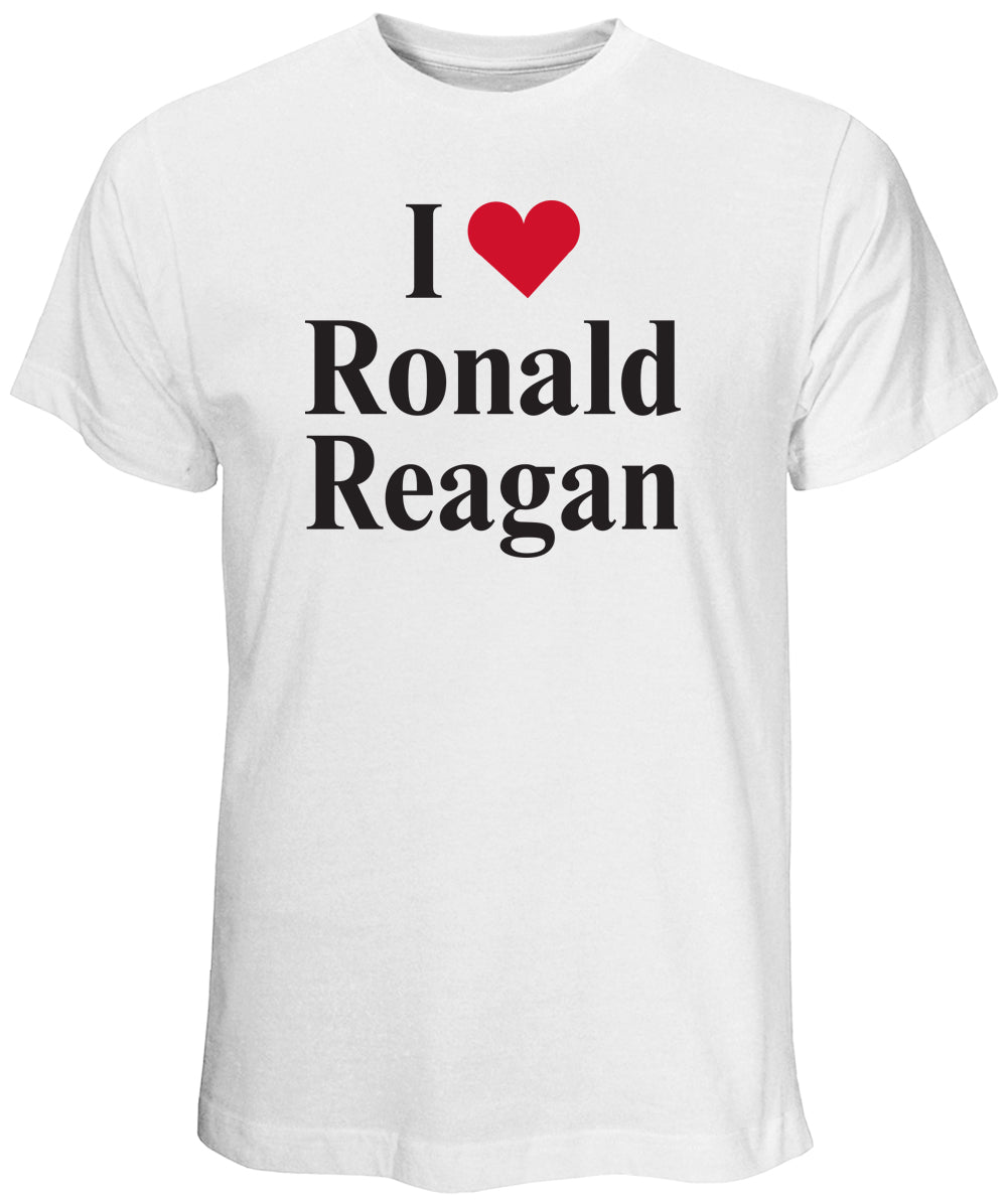 I Love Ronald Reagan White T-Shirt